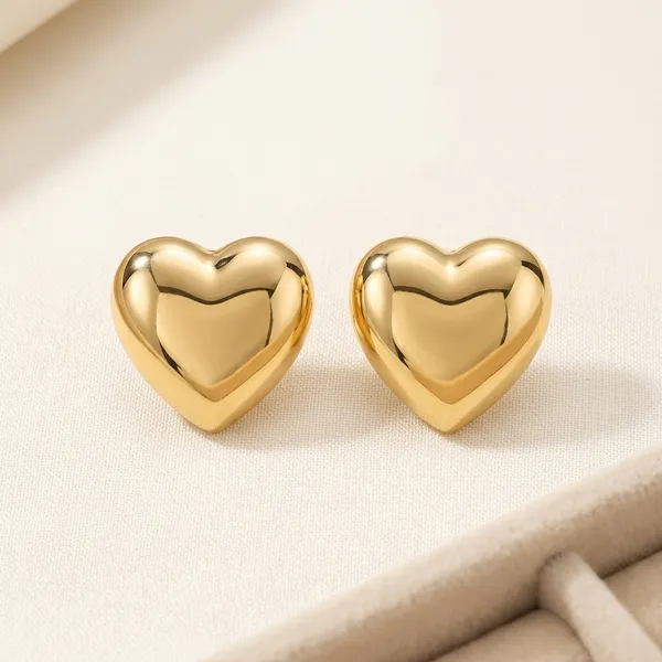 Gold_Plated_And_Steel_Stud_Earrings_For_Women