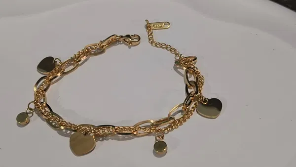 Anti-Tarnish_Layered_Heart_Charm_Bracelet