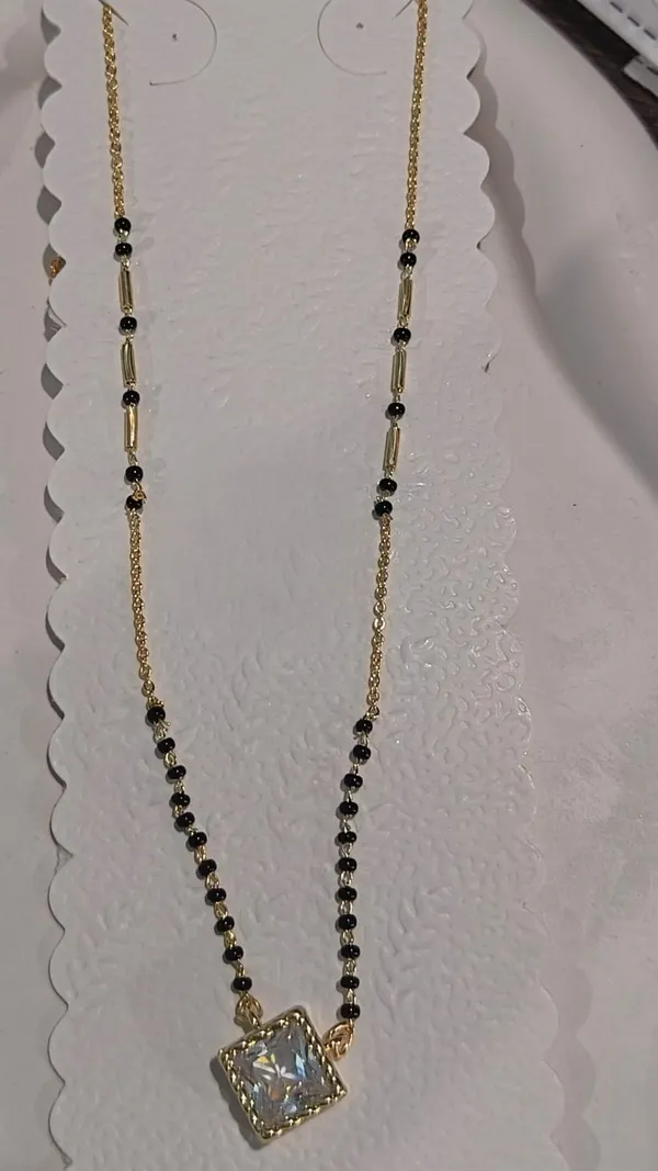 Gold_Finish_Solitaire_Square_Crystal_Mangalsutra_Necklace