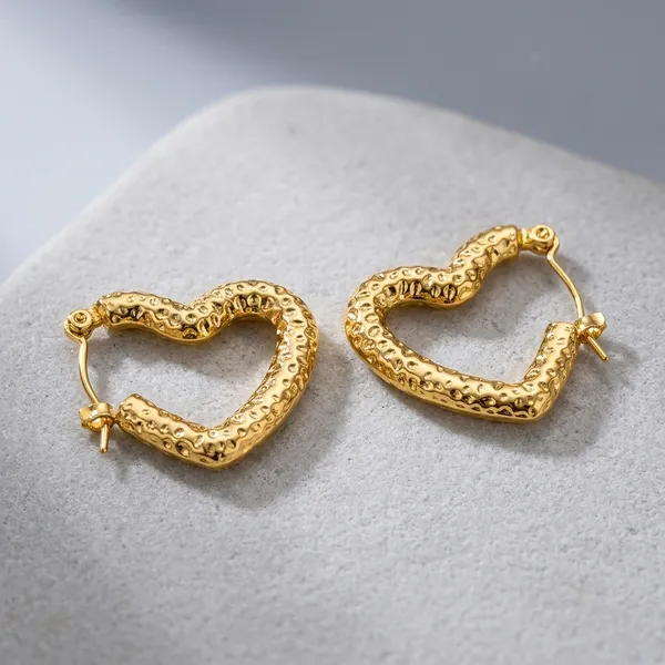 Gold_Plated_And_Steel_Hoop_Earrings_For_Women