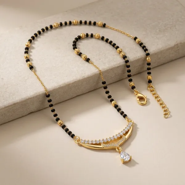 Gold_Plated_And_Steel_Mangalsutra_Necklace_For_Women