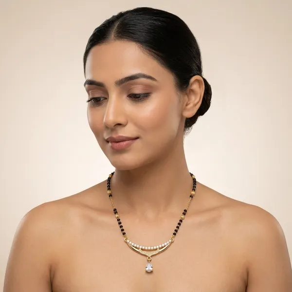 Gold_Plated_And_Steel_Mangalsutra_Necklace_For_Women