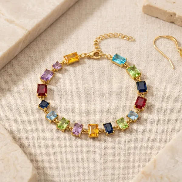 Gold_Plated_And_Steel_Bracelet_For_Women
