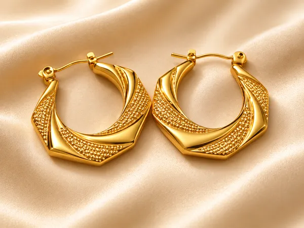 Aakrati_Jewels_Gold-Plated_Textured_Hoop_Earrings_for_Women_&_Girls_|_Trendy_Statement_Hoops