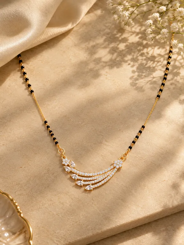 Aakrati_Jewels_Gold-Tone_Crystal_Cascade_Mangalsutra_Necklace