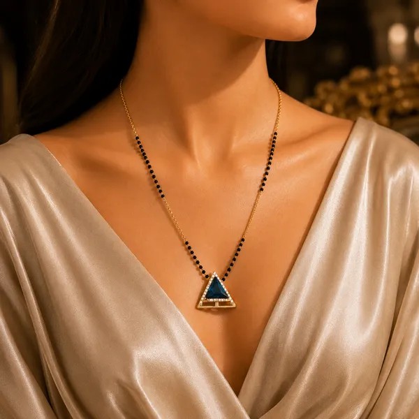 Gold_Finish_Blue_Triangle_Crystal_Designer_Mangalsutra_Necklace
