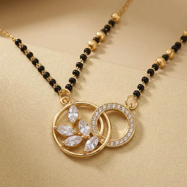 Gold_Plated_And_Steel_Necklace_For_Women