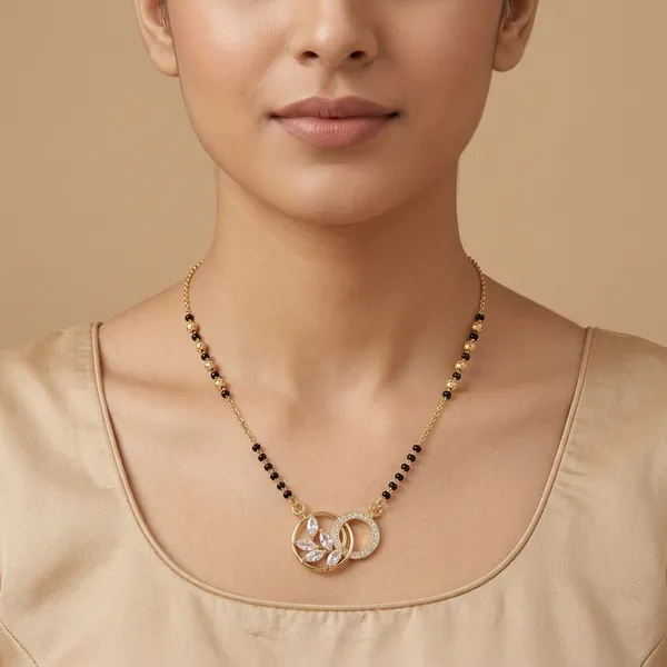 Gold_Plated_And_Steel_Necklace_For_Women