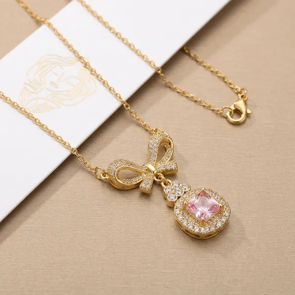 Gold_Plated_And_Steel_Pendant_Necklace_For_Women