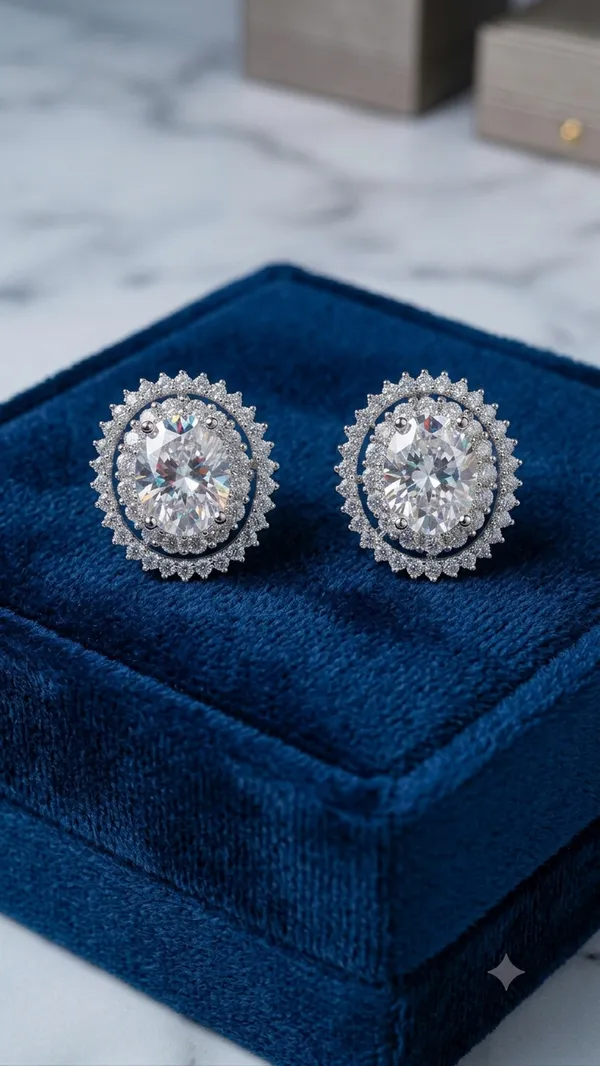 Luxury_Oval_Cubic_Zirconia_Stud_Earrings_�_White_Gold_Finish