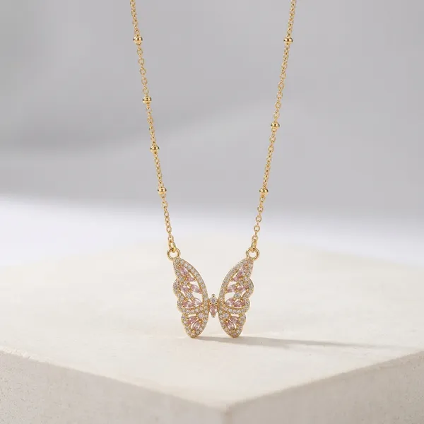 Gold_Plated_And_Steel_Pendant_Necklace_For_Women