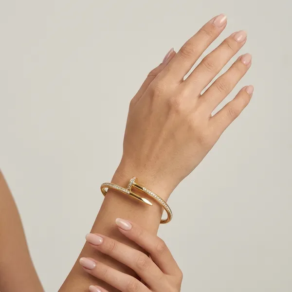Gold_Plated_And_Steel_Cuff_Bracelet_For_Women