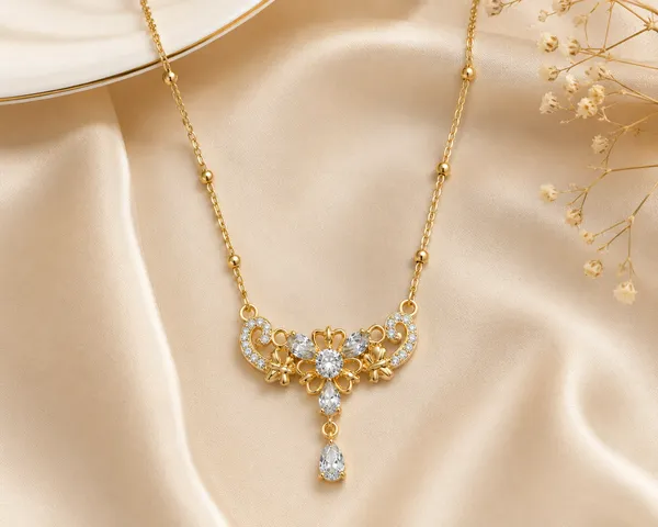 Gold_Plated_And_Steel_Necklace_For_Women