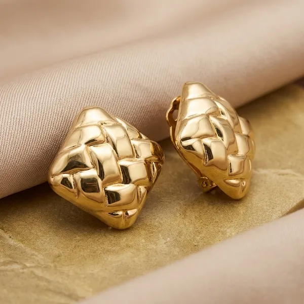 Gold_Plated_And_Steel_Clip-On_Earrings_For_Women