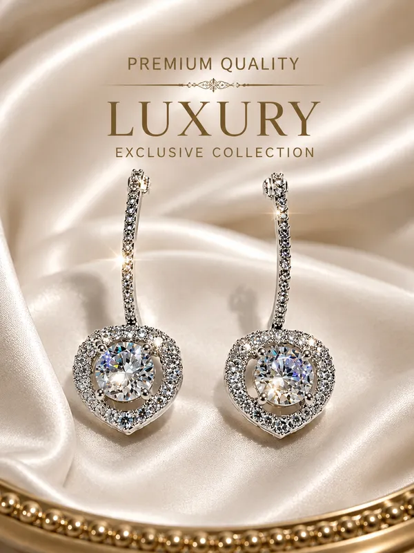 Luxury_Heart_Cubic_Zirconia_Drop_Earrings_�_Silver_Finish