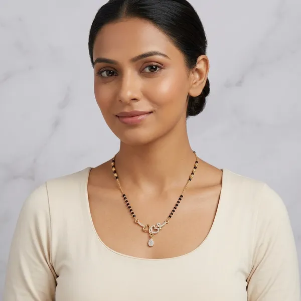Gold_Plated_And_Steel_Necklace_For_Women