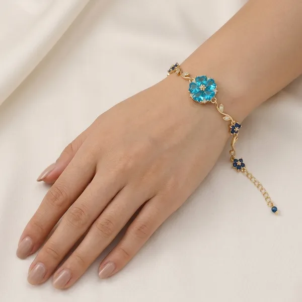 Gold_Plated_And_Steel_Chain_Bracelet_For_Women