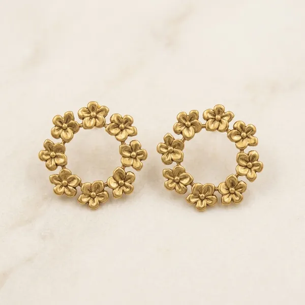 Gold_Plated_And_Steel_Stud_Earrings_For_Women