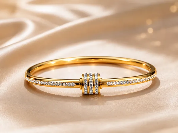 Gold_Plated_Triple_Crystal_Stainless_Steel_Bracelet