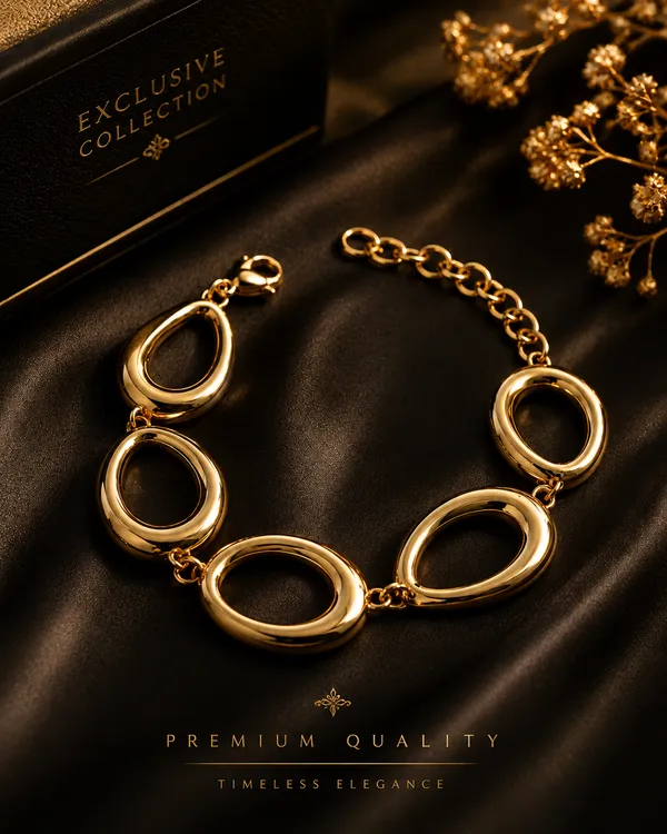Gold_Finish_Hollow_Oval_Statement_Bracelet