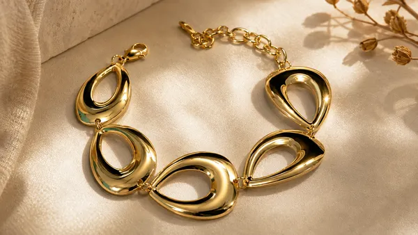 Gold_Finish_Hollow_Oval_Statement_Bracelet