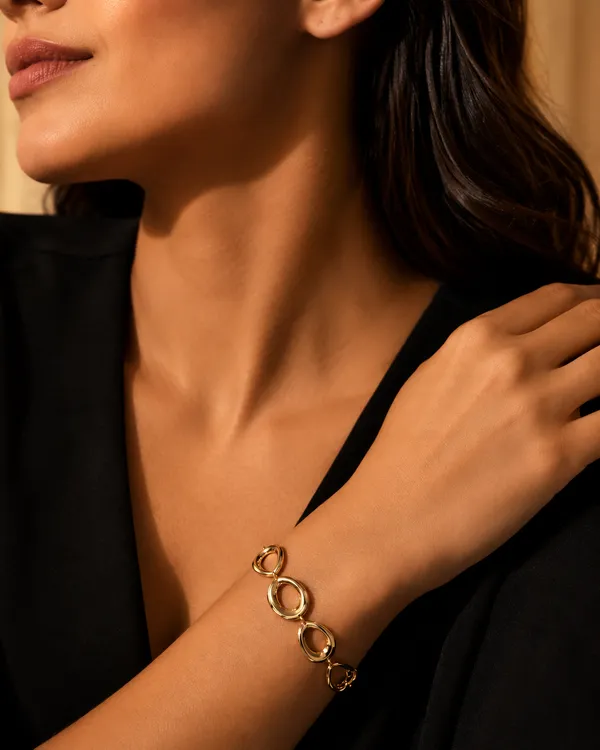 Gold_Finish_Hollow_Oval_Statement_Bracelet