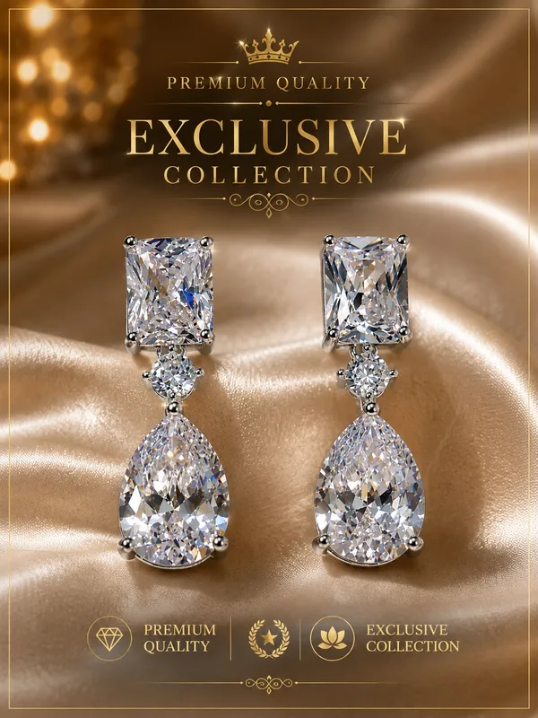 Luxury_Cubic_Zirconia_Teardrop_Dangle_Earrings_�_White_Gold_Finish