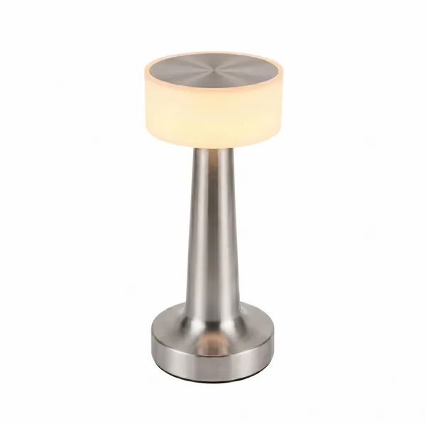 GISMO_Modern_Decorative_Table_Lamp_-_Cordless_Rechargeable_LED_Lamp_with_Touch_Control_&_Stepless_Dimming_-_2000mAh_Portable_Metal_Bedside_Lamp_for_Living_Room,_Bedroom_&_Gifting_-_Silver
