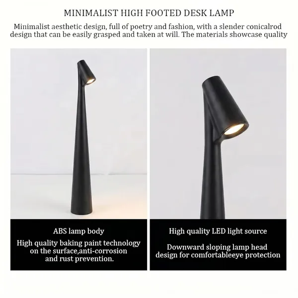 GISMO_Rechargeable_Cordless_Table_Lamp,_Portable_LED_Desk_Lamp_with_Touch_Control,_3_Color_Modes_&_Stepless_Dimming,_Long_Battery_Life,_Aluminium_Bedside_Lamp_for_Bedroom,_Office,_Dining_Table_Black