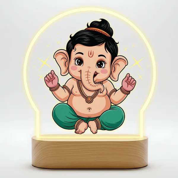 Giftplease_Cute_Baby_Ganesha_Printed_LED_Night_Light__Bal_Ganpati_Lamp_with_Warm_Glow__Divine_Kids_Room_Decor,_Birthday_Gift,_&_Office_Good_Luck_Charm_GL_05