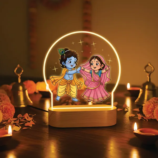 Giftplease_Little_Krishna_&_Radha_Full-Color_LED_Lamp_-_Cute_Bal_Gopal_&_Radha_Rani_Night_Light_with_Warm_Glow_Base_-_Religious_Home_Decor,_Janmashtami_Gift_&_Kids_Room_Spiritual_Bedside_Lamp_GL_16