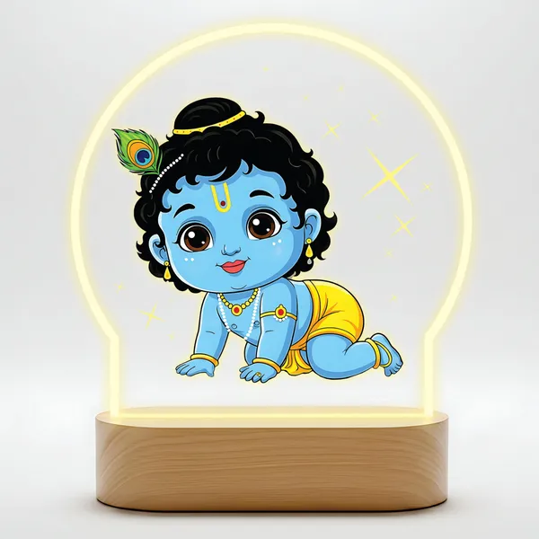 Giftplease_Cute_Baby_Krishna_Color-Printed_LED_Lamp_-_Ladoo_Gopal_Night_Light_with_Warm_Yellow_Glow_|_Spiritual_Home_Decor,_Mandir_Light_&_Gift_for_Janmashtami,_Kids_Room_&_Housewarming_GL_19