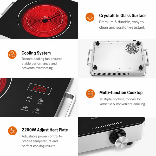 GISMO_2200W_Infrared_Cooktop_with_Touch_&_Knob_Control_|_Crystal_Glass_Top_|_7_Cooking_Modes_|_Digital_Display_|_Auto_Shut-Off_|_Compatible_with_All_Cookware_|_Portable_Electric_Cooking_Stove