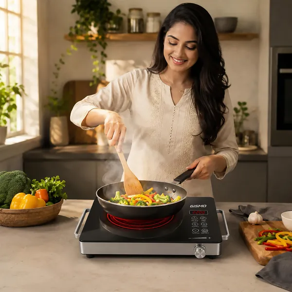 GISMO_2200W_Infrared_Cooktop_with_Touch_&_Knob_Control_|_Crystal_Glass_Top_|_7_Cooking_Modes_|_Digital_Display_|_Auto_Shut-Off_|_Compatible_with_All_Cookware_|_Portable_Electric_Cooking_Stove