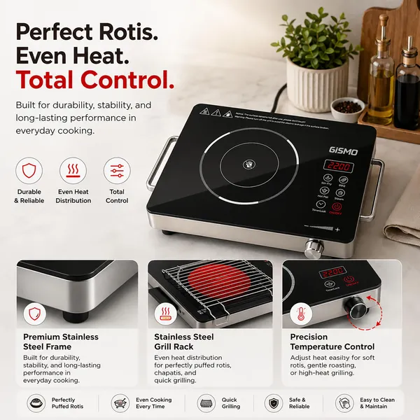 GISMO_2200W_Infrared_Cooktop_with_Touch_&_Knob_Control_|_Crystal_Glass_Top_|_7_Cooking_Modes_|_Digital_Display_|_Auto_Shut-Off_|_Compatible_with_All_Cookware_|_Portable_Electric_Cooking_Stove