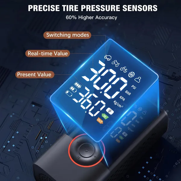 Gismo_Portable_Tyre_Inflator:_3X_Faster_150PSI_Cordless_Air_Compressor_|_4000mAh_Rechargeable_Battery,_Auto_Shut-Off_&_Digital_Display_|_Heavy_Duty_Electric_Pump_for_Car,_Bike,_Motorcycle_&_Balls
