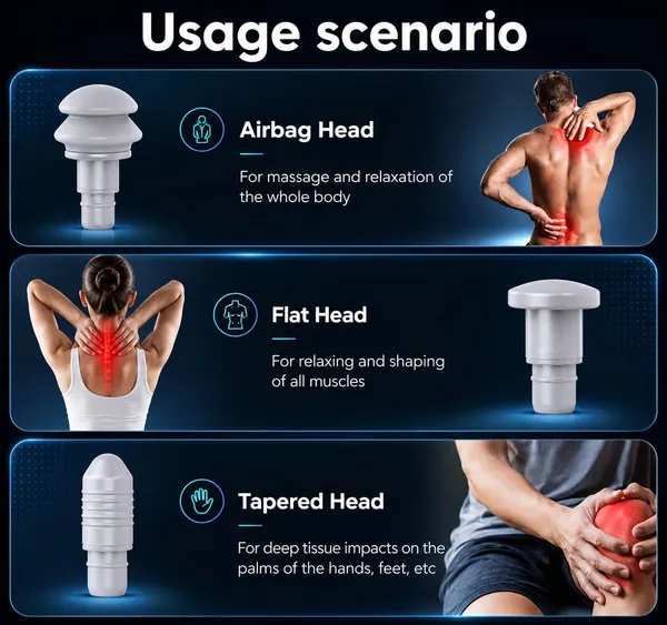 Gismo_Massage_Gun_for_Pain_Relief_&_Muscle_Recovery,_Deep_Tissue_Percussion_Massager_with_3-Head_Design,_9_Massage_Heads,_6_Speed_Levels,_Portable_Cordless_Body_Massager_for_Athletes_&_Home_Use