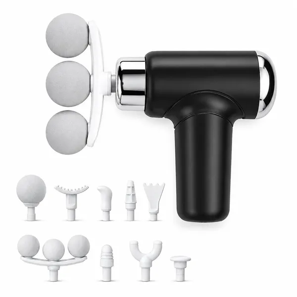 Gismo_Massage_Gun_for_Pain_Relief_&_Muscle_Recovery,_Deep_Tissue_Percussion_Massager_with_3-Head_Design,_9_Massage_Heads,_6_Speed_Levels,_Portable_Cordless_Body_Massager_for_Athletes_&_Home_Use