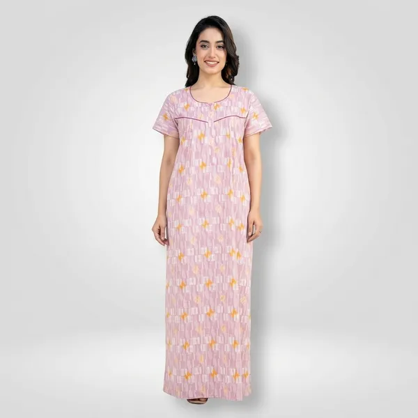 Pink_Cotton_Ikat_Print_Nighty_For_Women