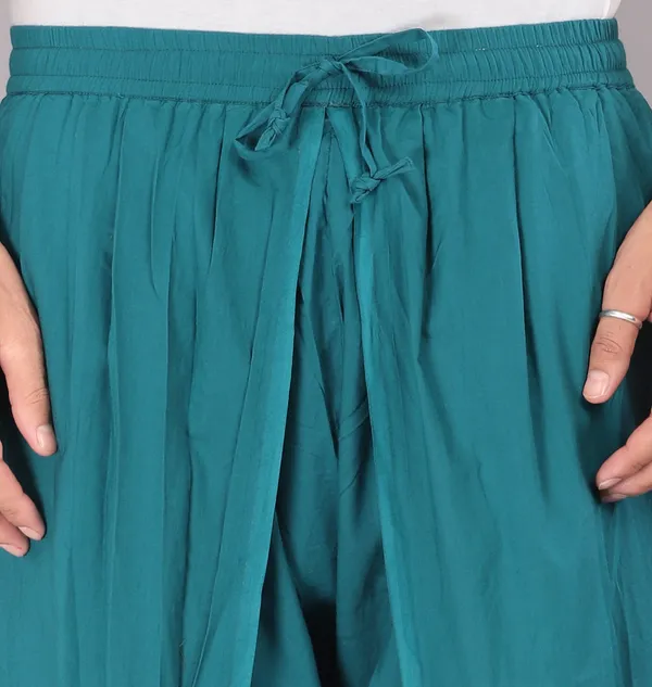 Teal_Blue_Cotton_Relaxed_Dhoti_Pants_For_Men