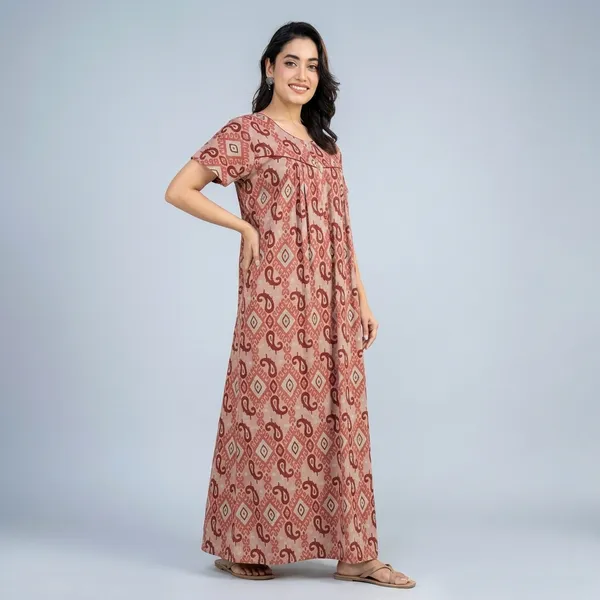 Multicolor_Cotton_Printed_Nighty_For_Women