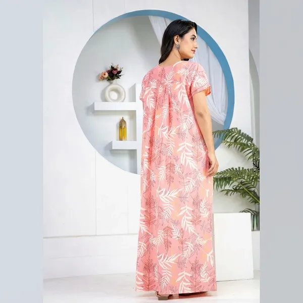 Pink_Cotton_Floral_Print_Nighty_For_Women