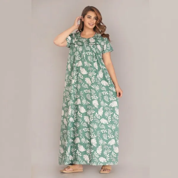 Green_Cotton_Floral_Print_Nighty_For_Women