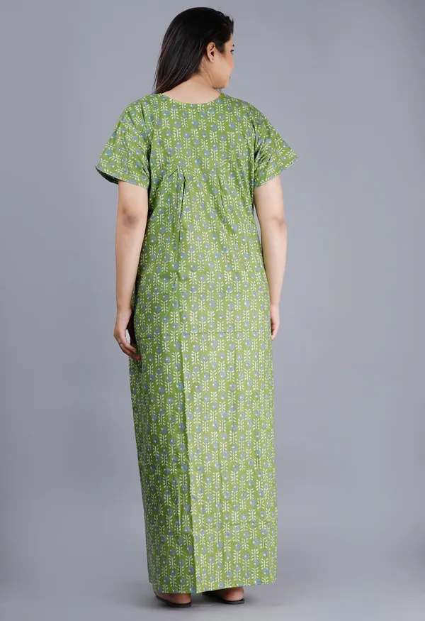Green_Cotton_Floral_Print_Nighty_For_Women