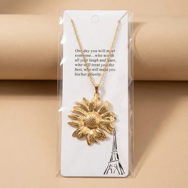 Gold-Plated_Sunflower_Pendant_Necklace_For_Women
