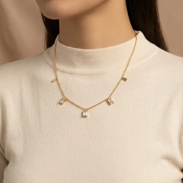 Gold_Plated_Anti-Tarnish_Geometric_Charm_Necklace_For_Women