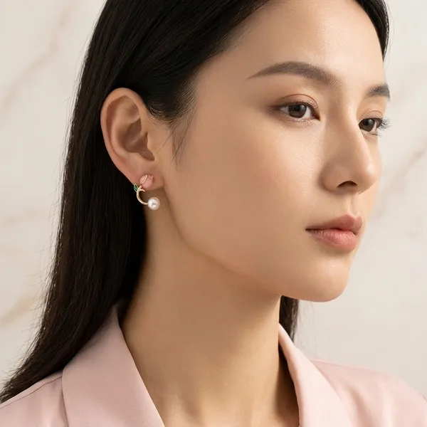Anti_Tarnish_Gold_Pearl_Drop_Pink_Stone_Accent_Stud_Earrings_For_Women_-_Pack_Of_3