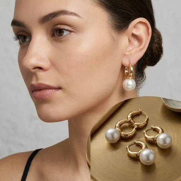 Anti_Tarnish_Gold_Tone_Pearl_Drop_Hoop_Earring