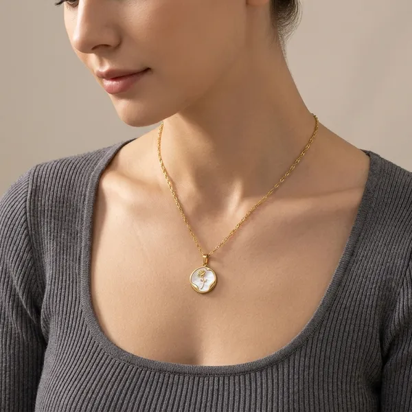 Gold_Tone_Mother_Of_Pearl_Pendant_Necklace_For_Women