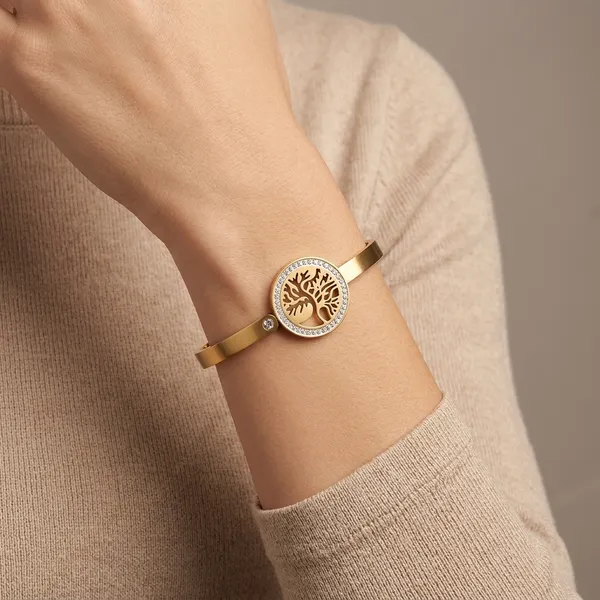 Anti-Tarnished_Bangles/Bracelet_Gold_color_plated